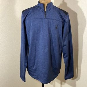 Spyder Mens Quarter Zip Fleece Pullover Jacket